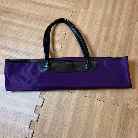 Vintage French nylon and leather reversible tote - Picture 10 of 17